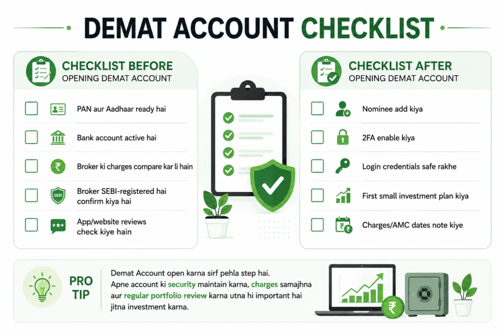 Demat account Checklist