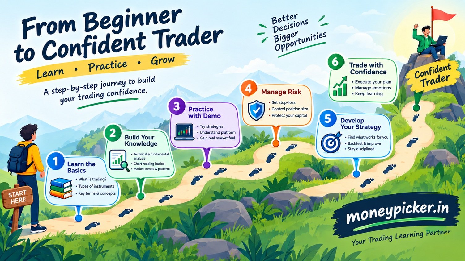 Beginner to Confident Trader roadmap