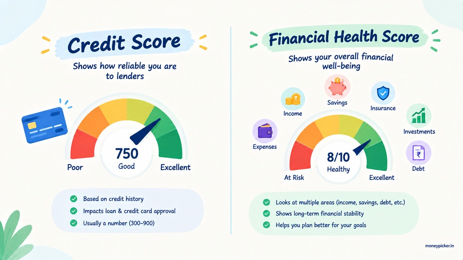 Credit Score vs Financial Health