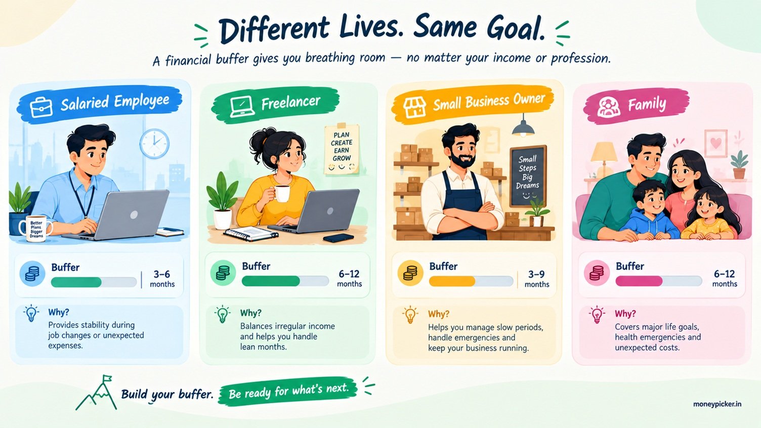 Different Lives, One Financial Buffer