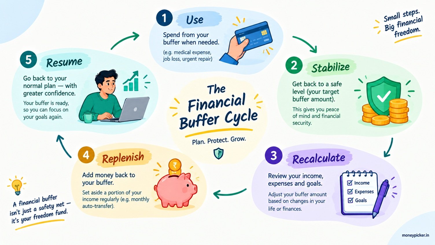 Financial Buffer Cycle Infographic