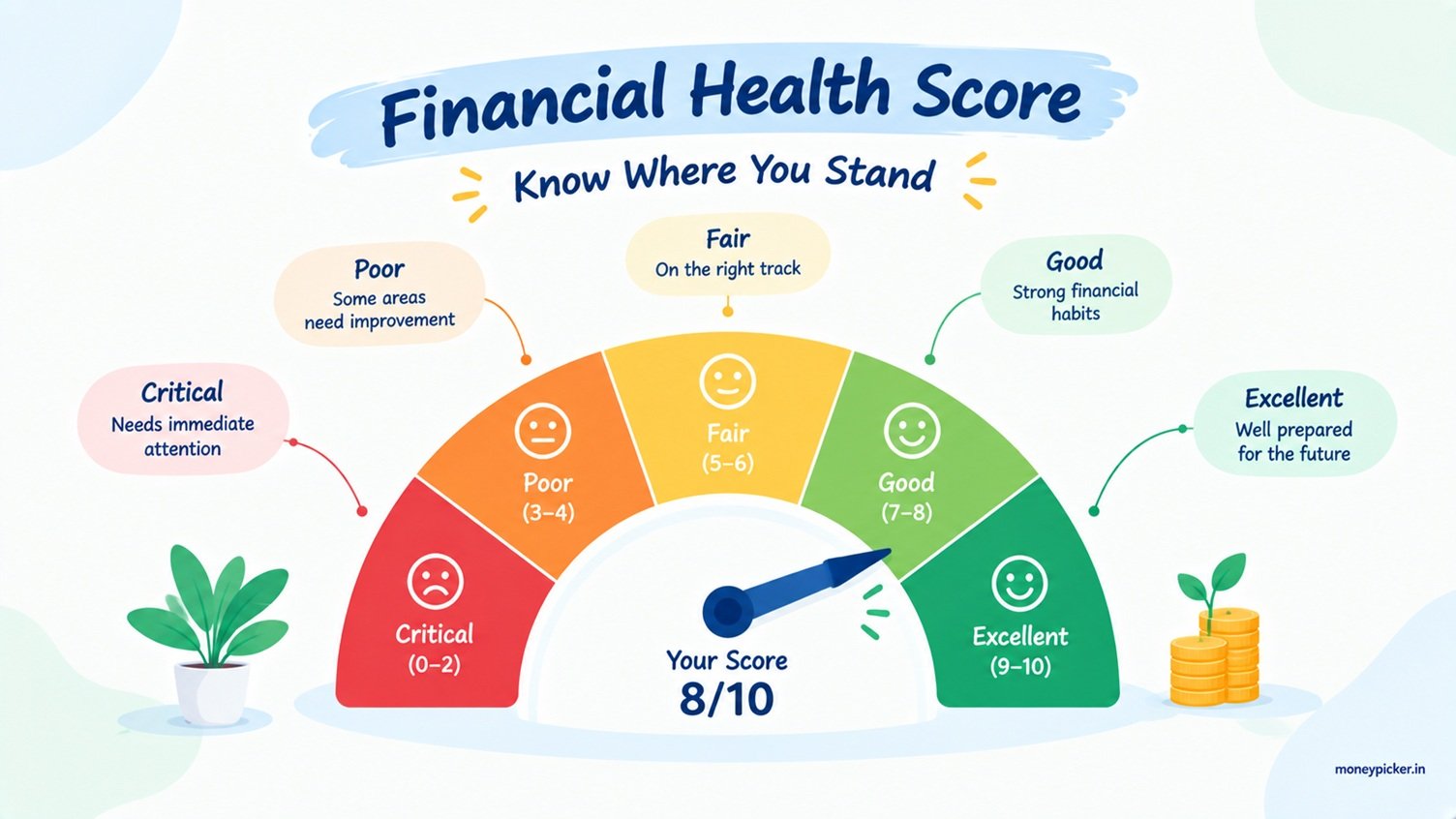 Financial Health Score Gauge