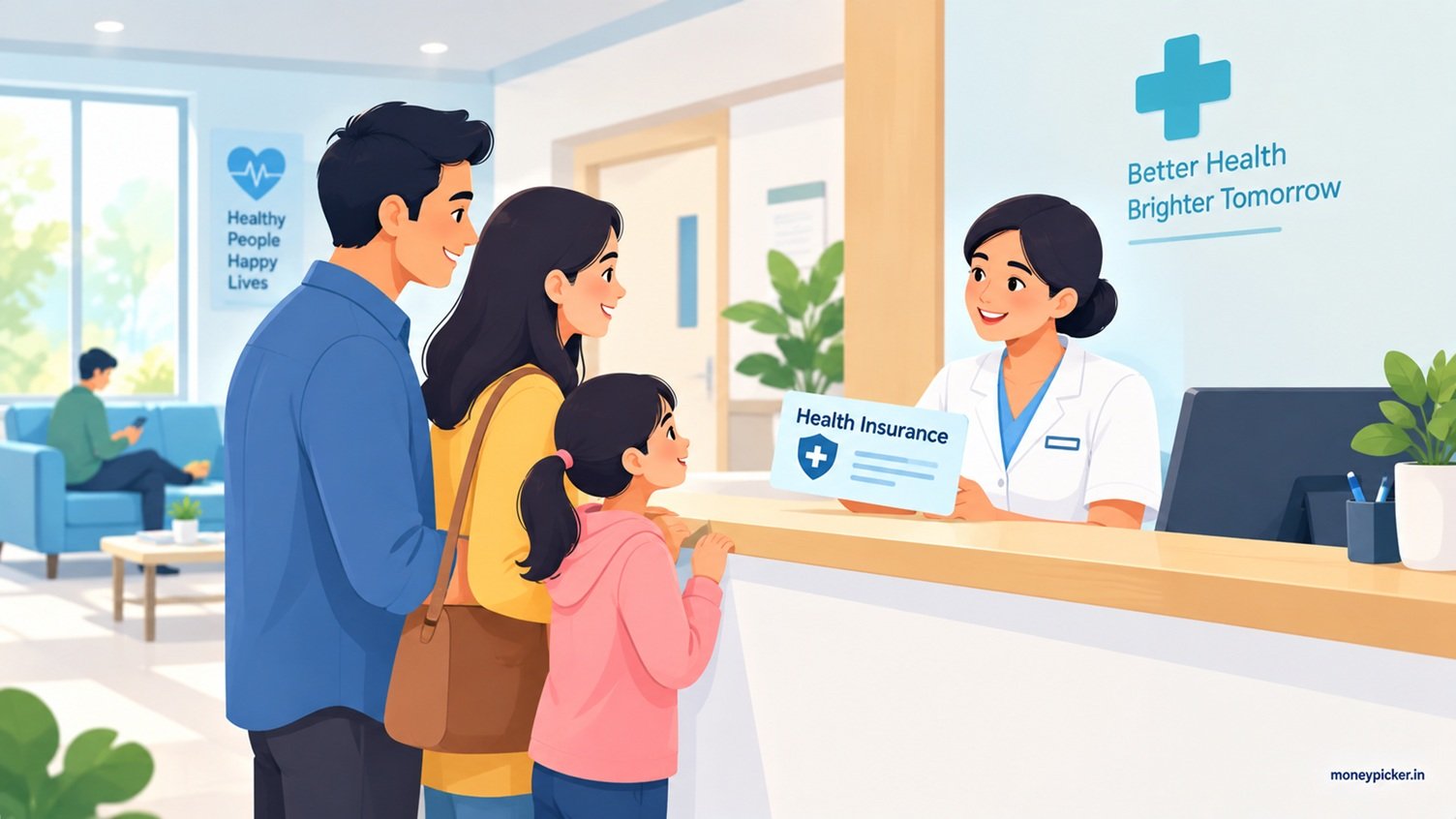 Friendly Healthcare Reception Scene