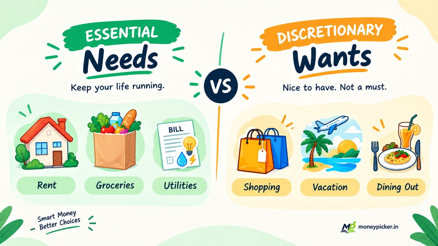 Needs vs wants
