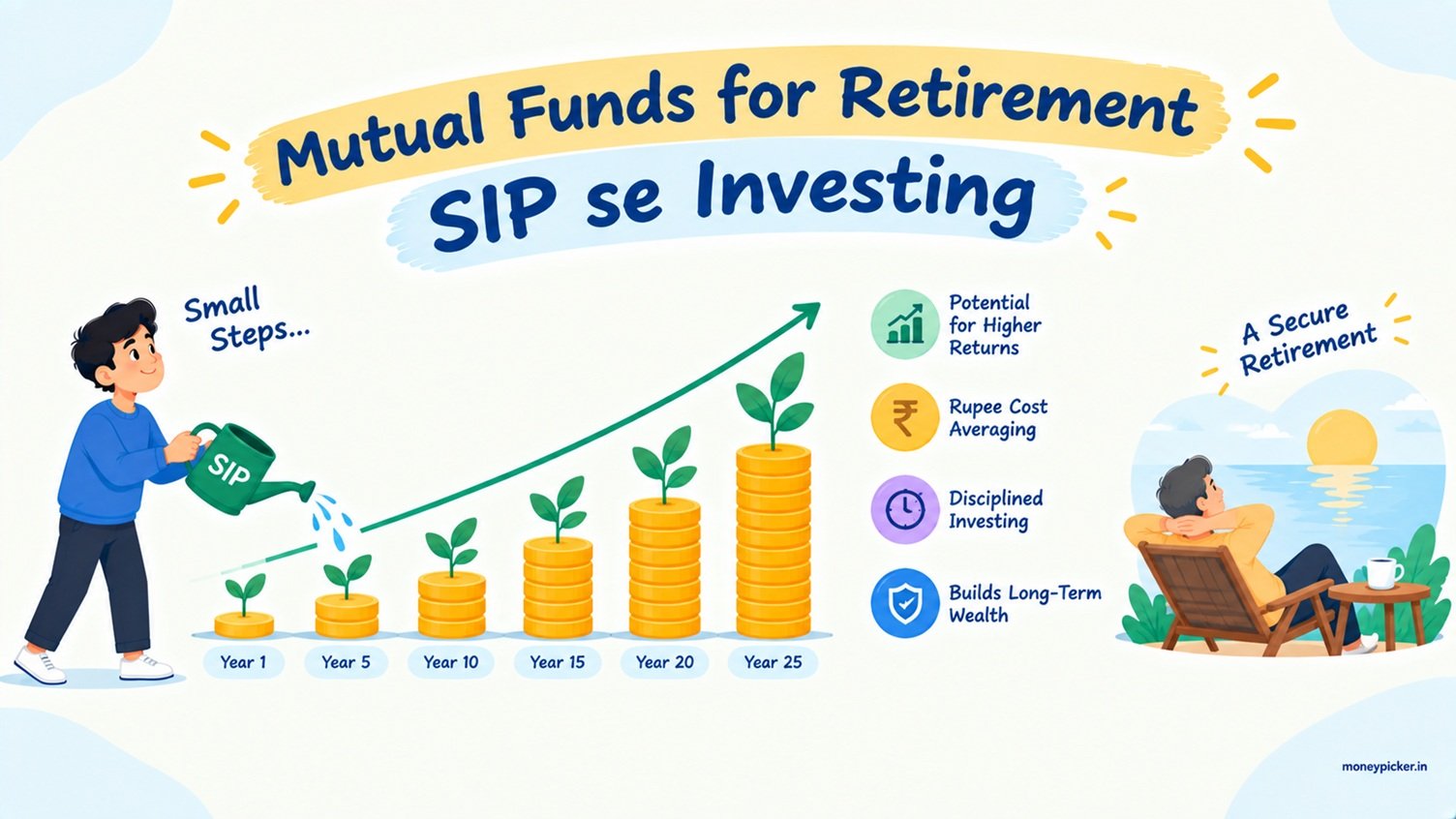 mutual funds for retirement SIP se investing
