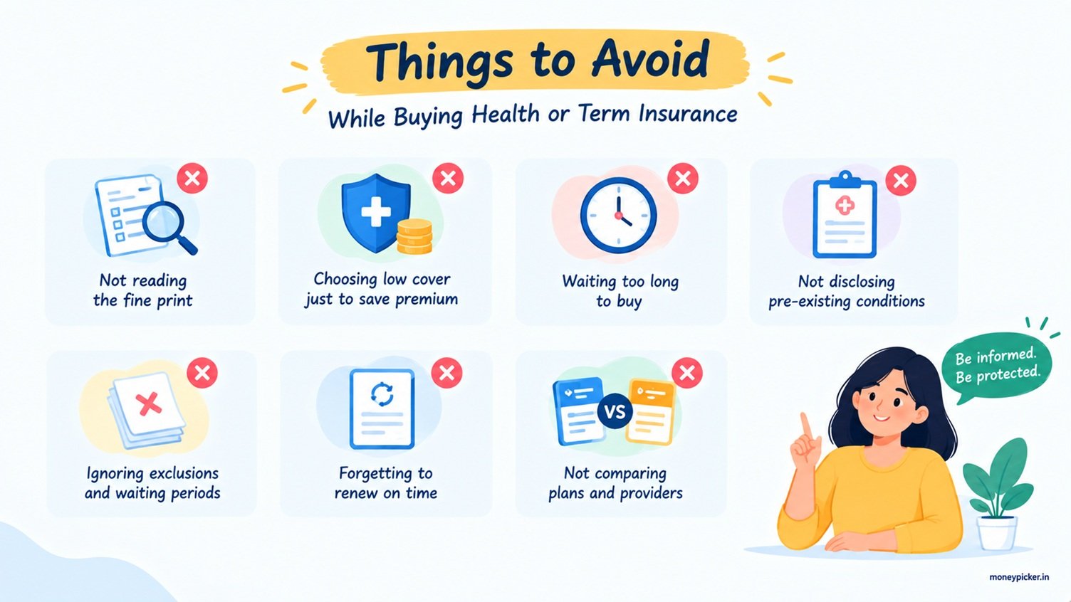 Things to Avoid When Insuring Yourself
